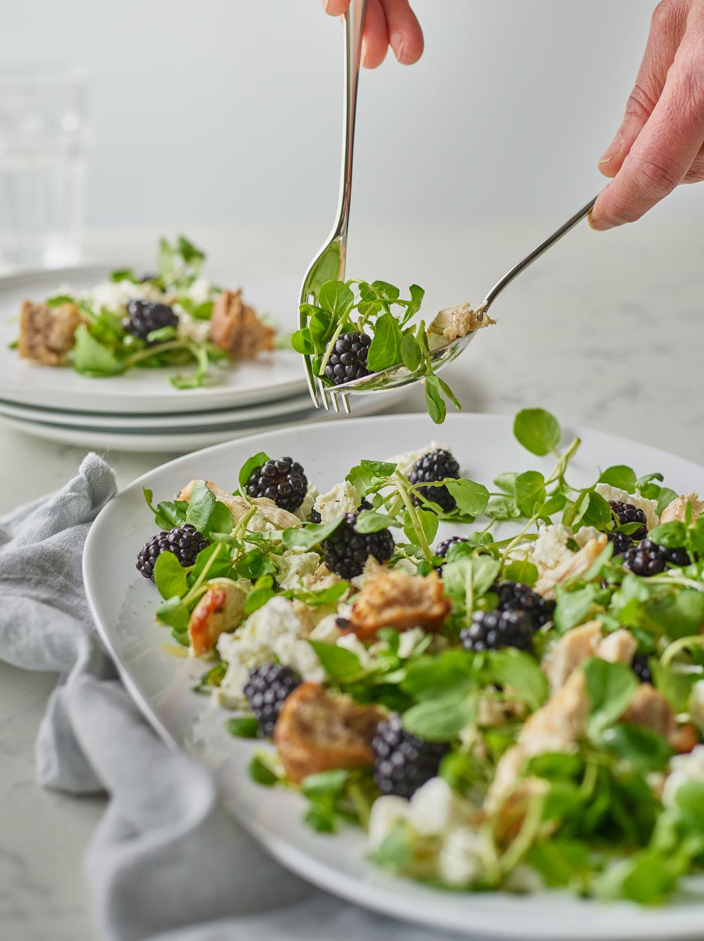 Blackberry chicken salad interaction WEB
