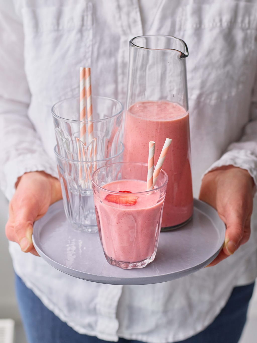 Strawberry bannana cashew butter smoothie interaction WEB